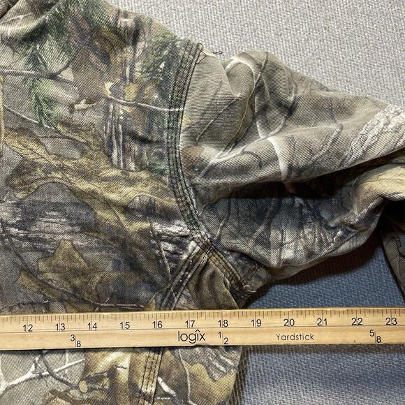 Berne Realtree Camo Canvas Chore Hunting Jacket Sherpa Lined Youth Medium - Picture 5 of 12
